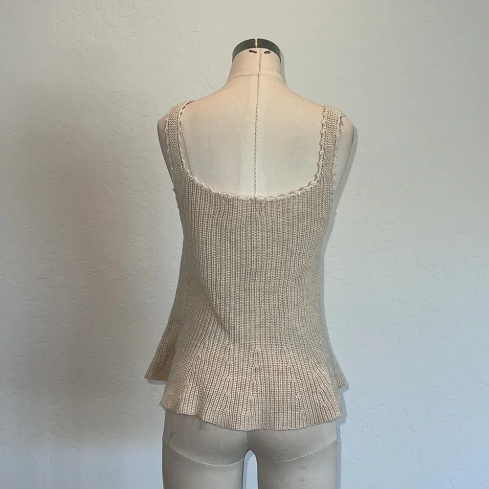 Heartloom Cream Ribbed Square-Neck Tank - Picture 8 of 10